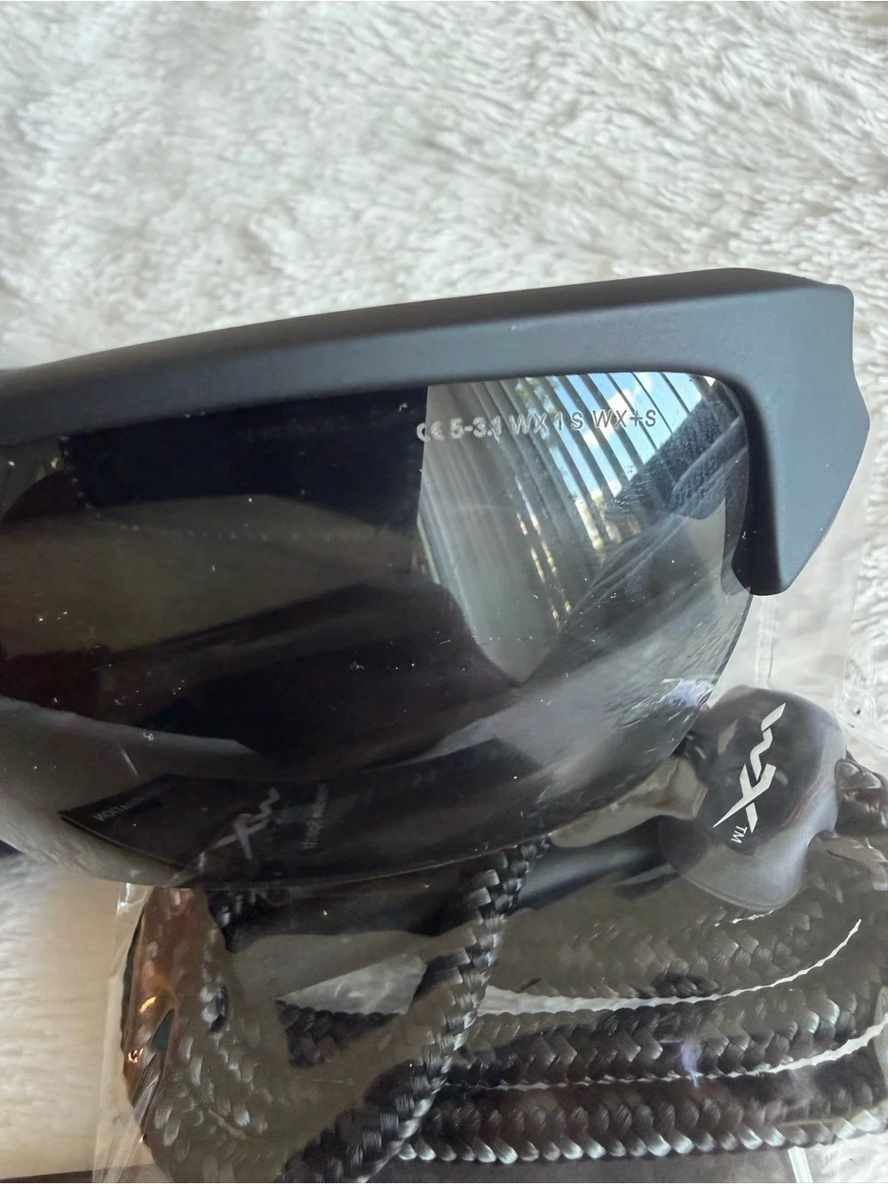 Canon Black Shield Sunglasses with Dark Smoke Lenses